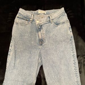 Abercrombie curve love 90s straight ultra high rise